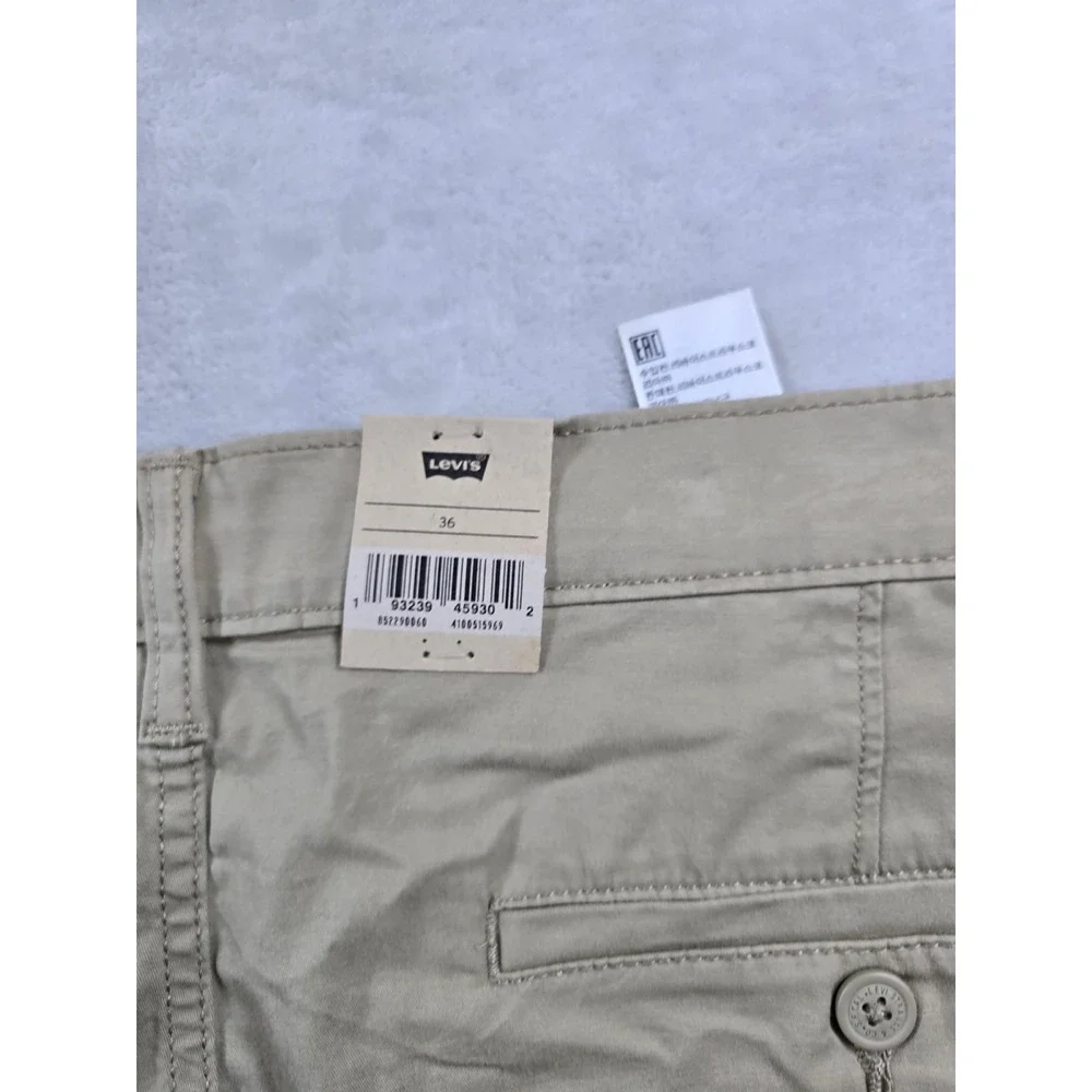 Levi's XX Chino Shorts Mens 36 Tan Khaki Cotton Stretch Twill Regular Fit NEW
